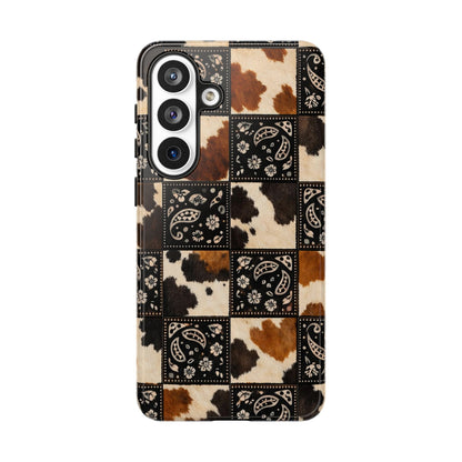 Cowhide Bandana Checkered Tough Case