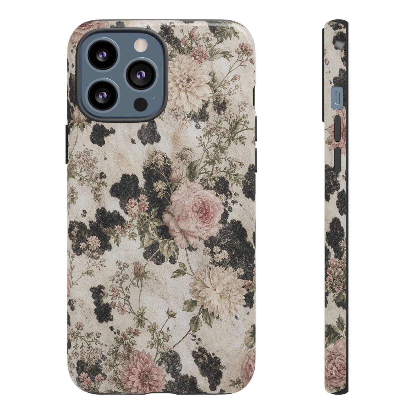 Floral Cowhide Tough Case
