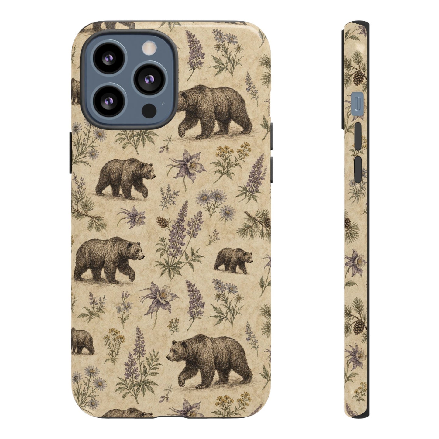 Floral Bear Tough Case