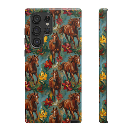 Oil Painted Horses Tough Case