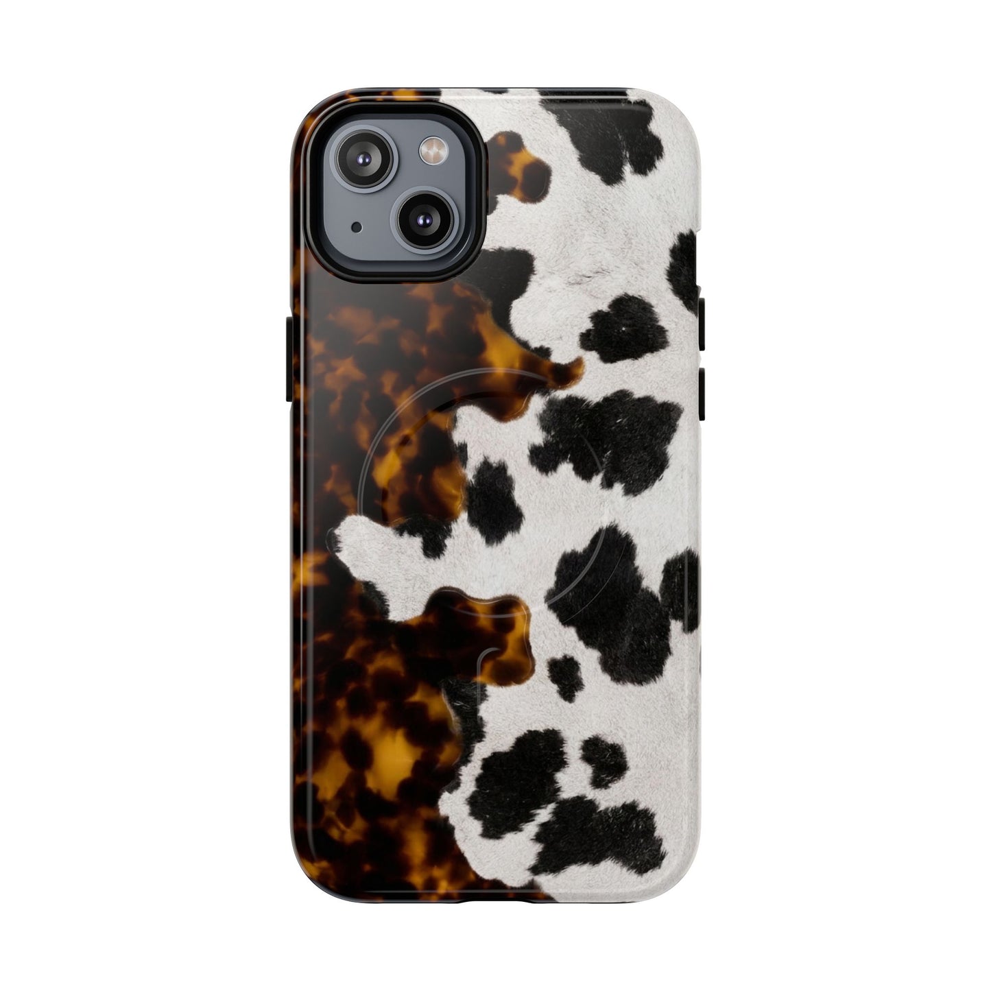 Tortoiseshell + Cowhide Magnetic Case