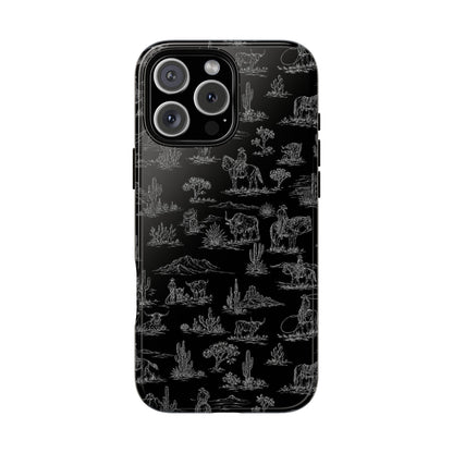 Midnight Toile Tough Case