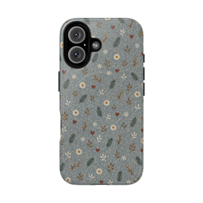 Antler Daisies Snow Magnetic Case
