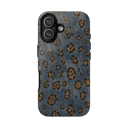 Denim Leopard Tough Case