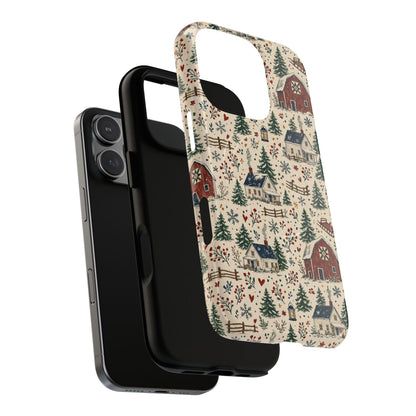 Snowy Farmstead Magnetic Case