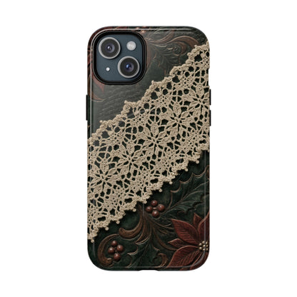 Poinsettia Lace Magnetic Case