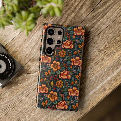 Embroidered Flowers Phone Case