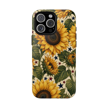 Stars And Sunflowers Tough Case