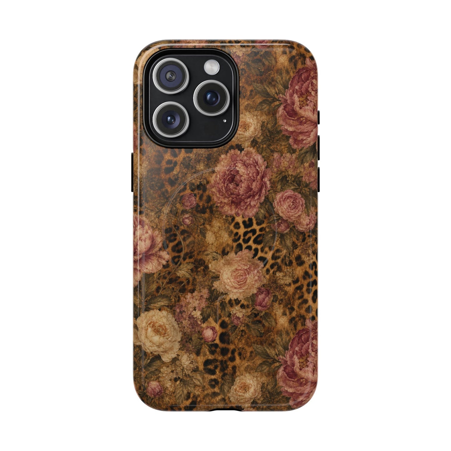 Leopard Floral Magnetic Case