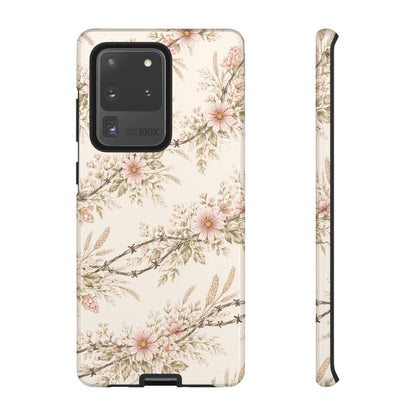Floral Barbed Wire Tough Case