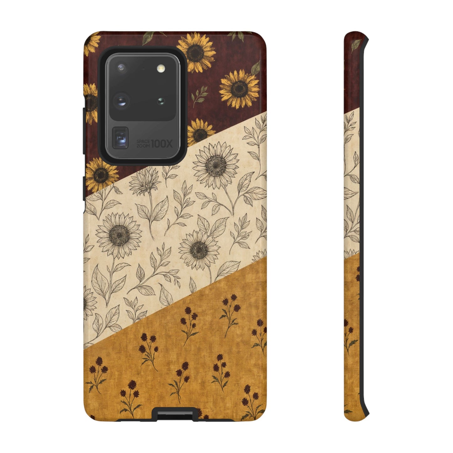 Sunflower Burgundy Swaths Tough Case