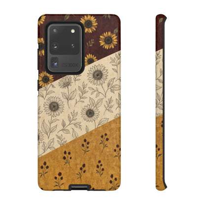 Sunflower Burgundy Swaths Tough Case