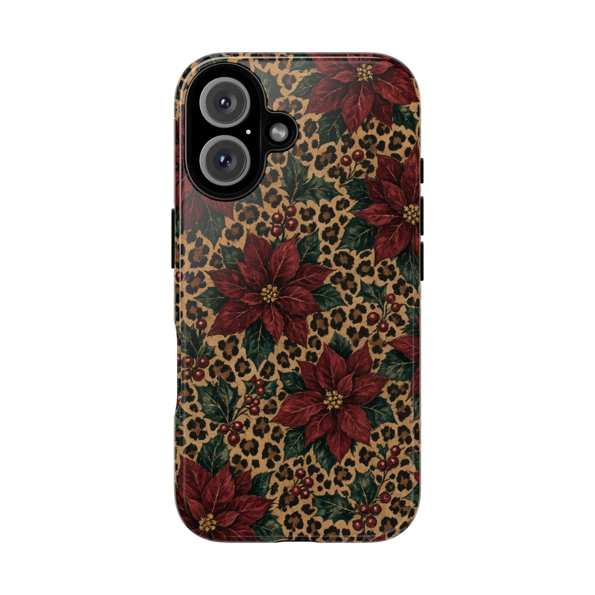 Leopard Poinsettia Tough Case