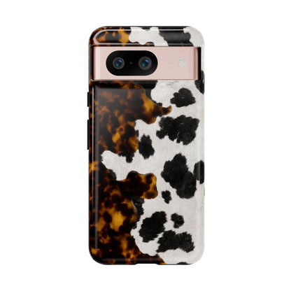 Tortoiseshell + Cowhide Tough Case