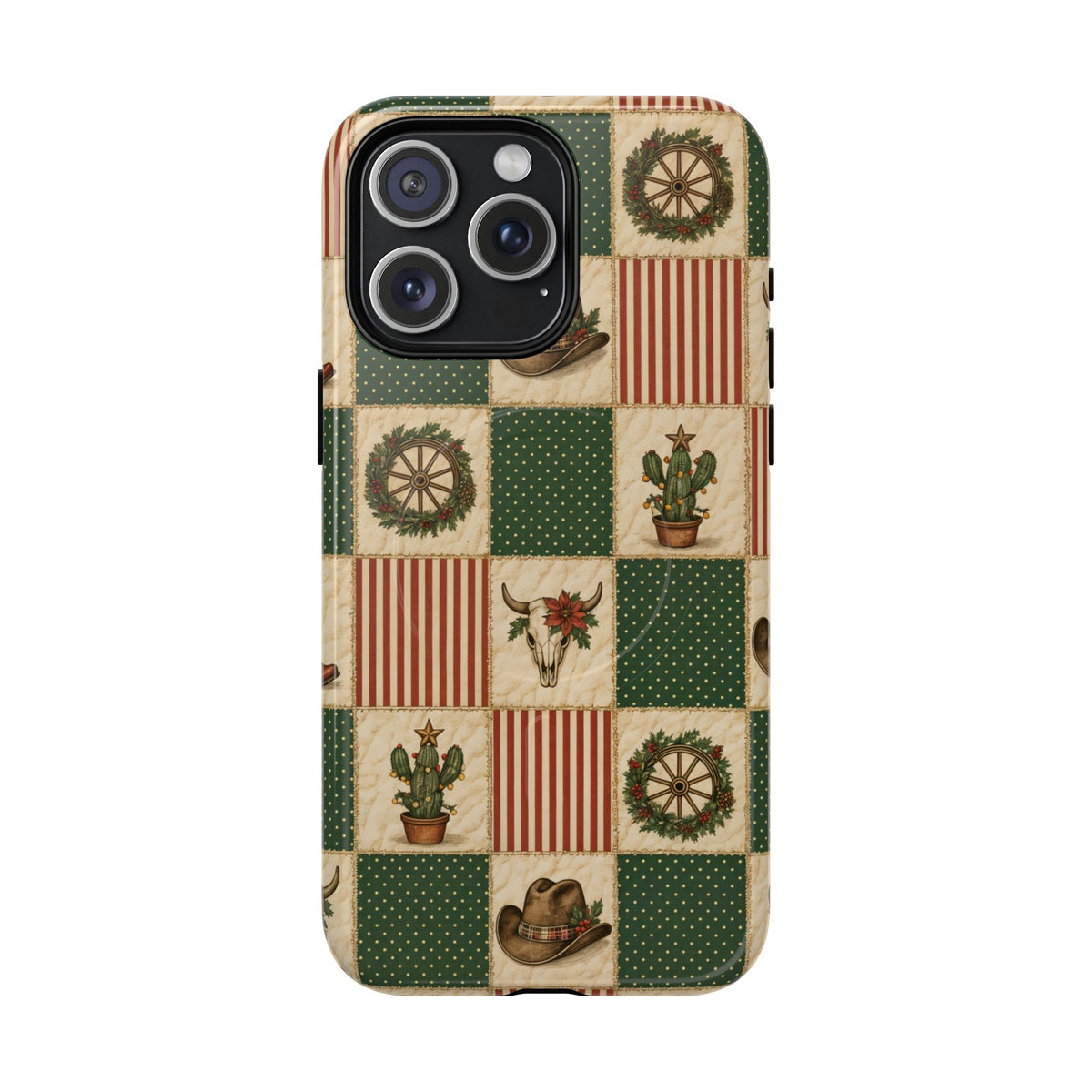Western Christmas Sampler Magnetic Case