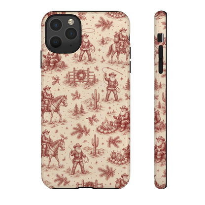 Cowboy Santa Toile Tough Case