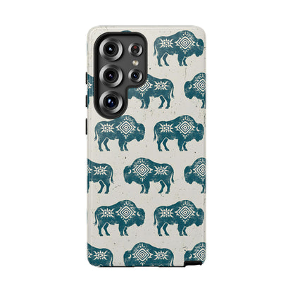 Teal Aztec Buffalo Tough Case