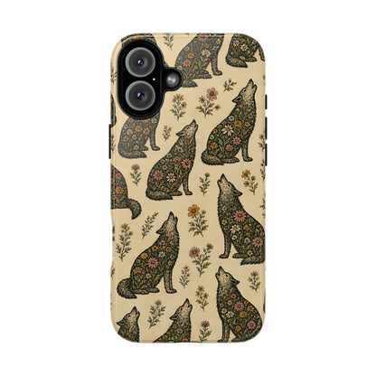 Floral Wolves Tough Case