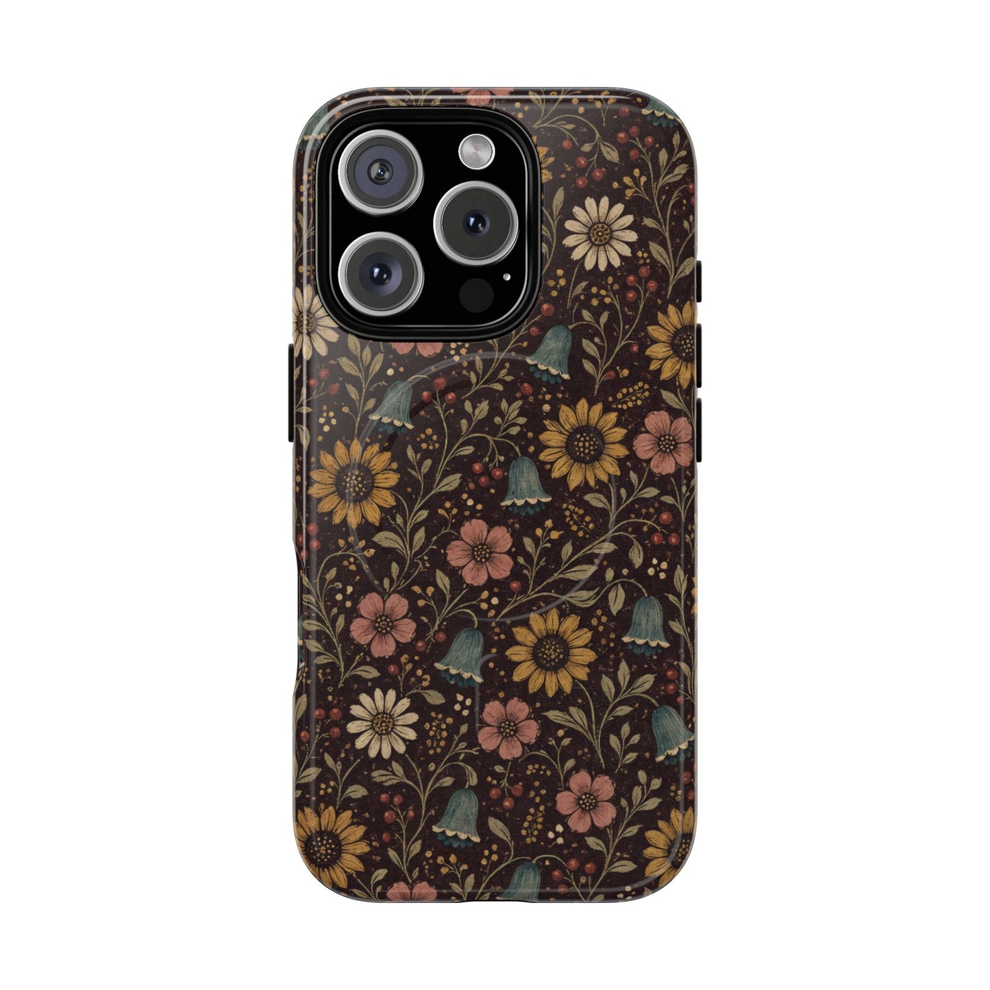 Plum Folk Floral Magnetic Case
