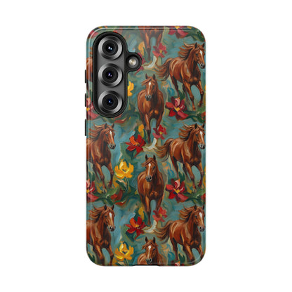 Oil Painted Horses Tough Case