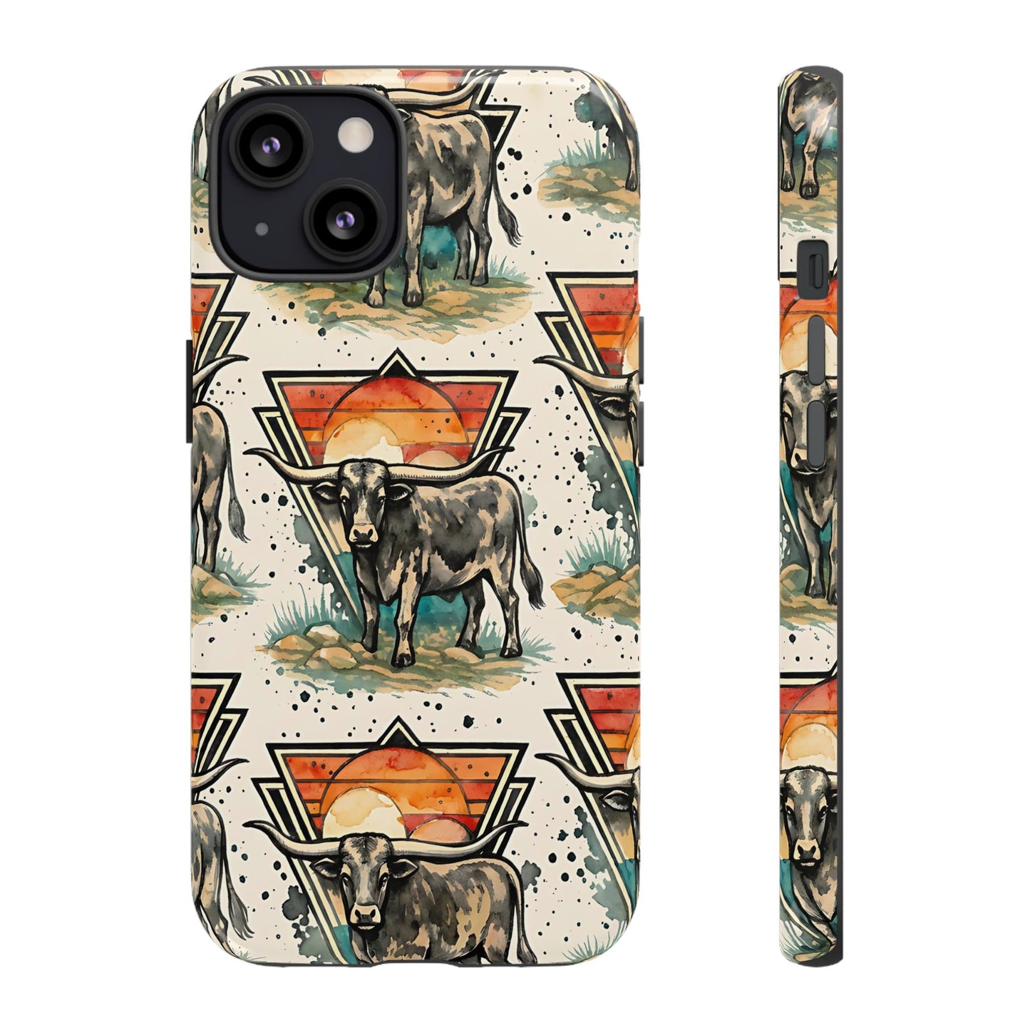 Retro Longhorn Tough Case