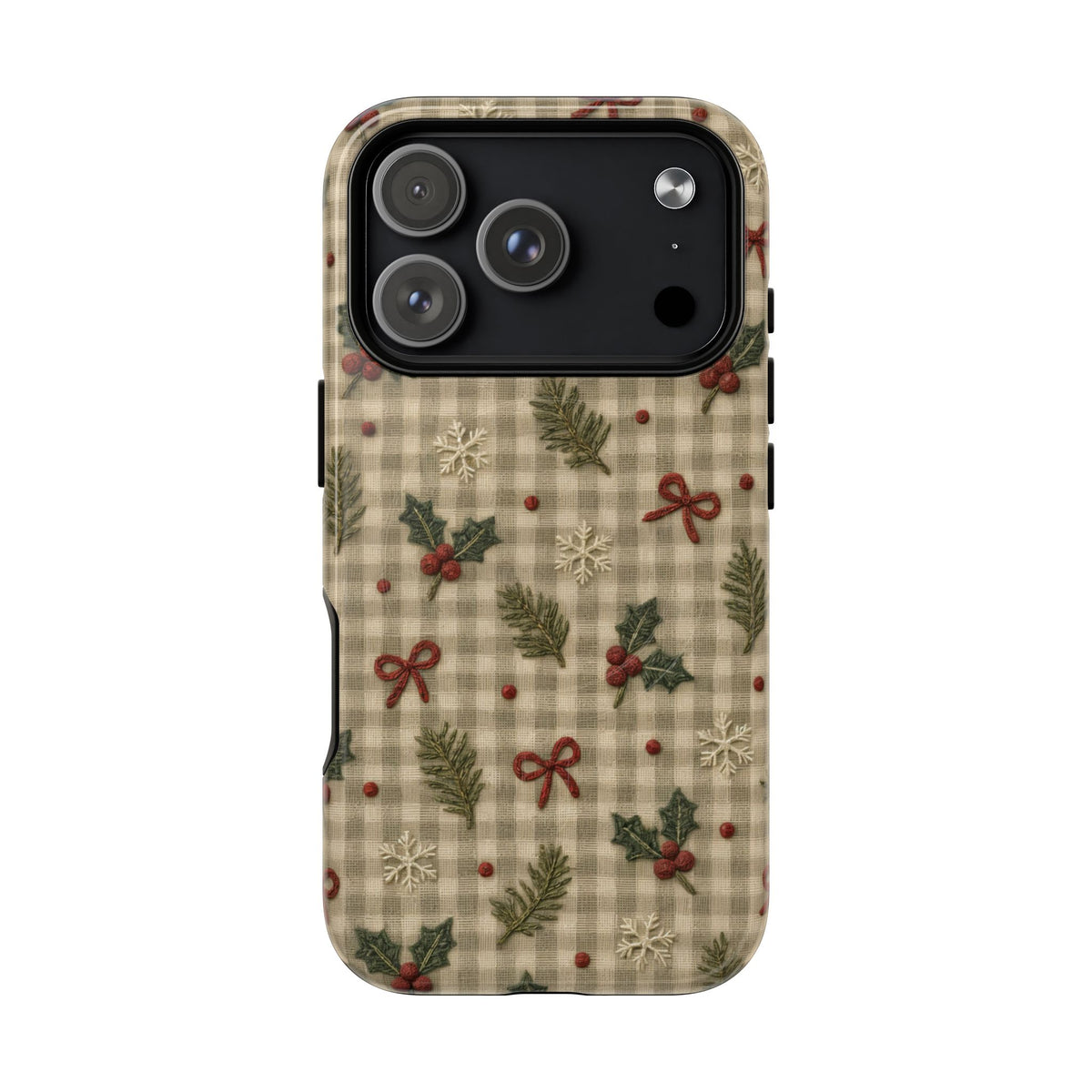 Gingham Holly Magnetic Case