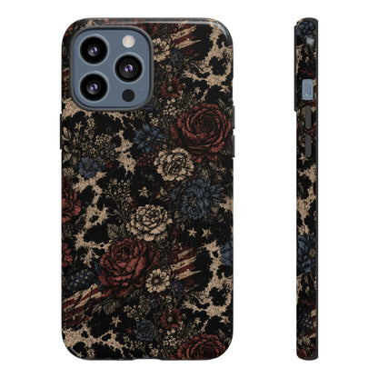 USA Cowhide Bloom Tough Case