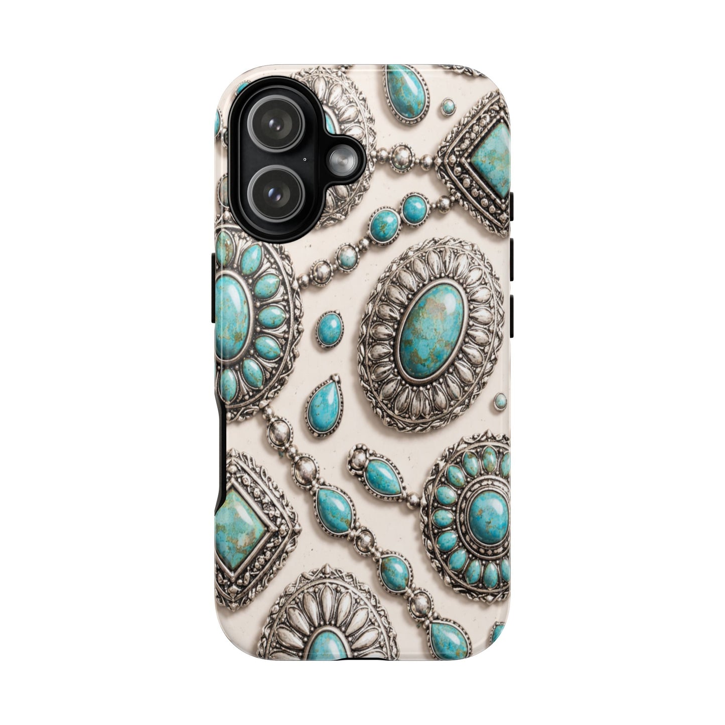 Turquoise Silver Concho Tough Case