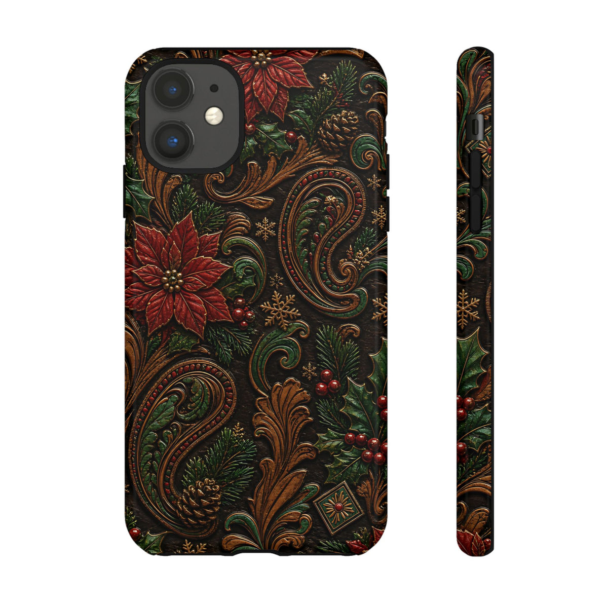 Carved Christmas Paisley Tough Case