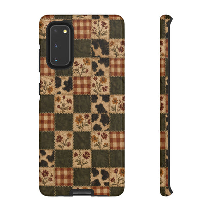 Autumn Plaid Patchwork Tough Case