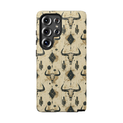 Bull Skull Grunge Tough Phone Case