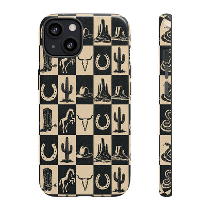 Western Checkerboard Tough Case
