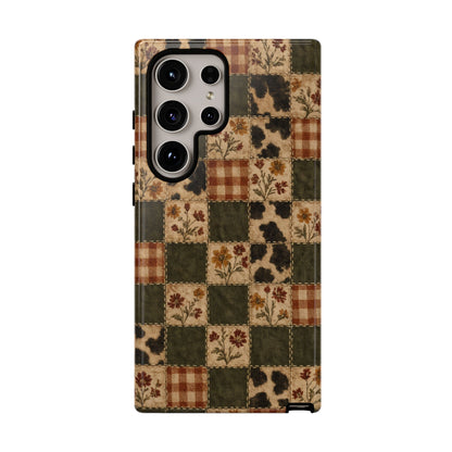Autumn Plaid Patchwork Tough Case