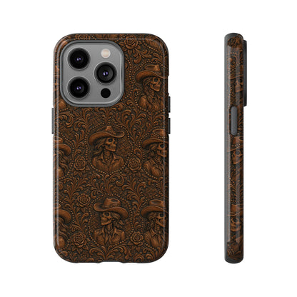 Tooled Skeleton Cowgirl Tough Case