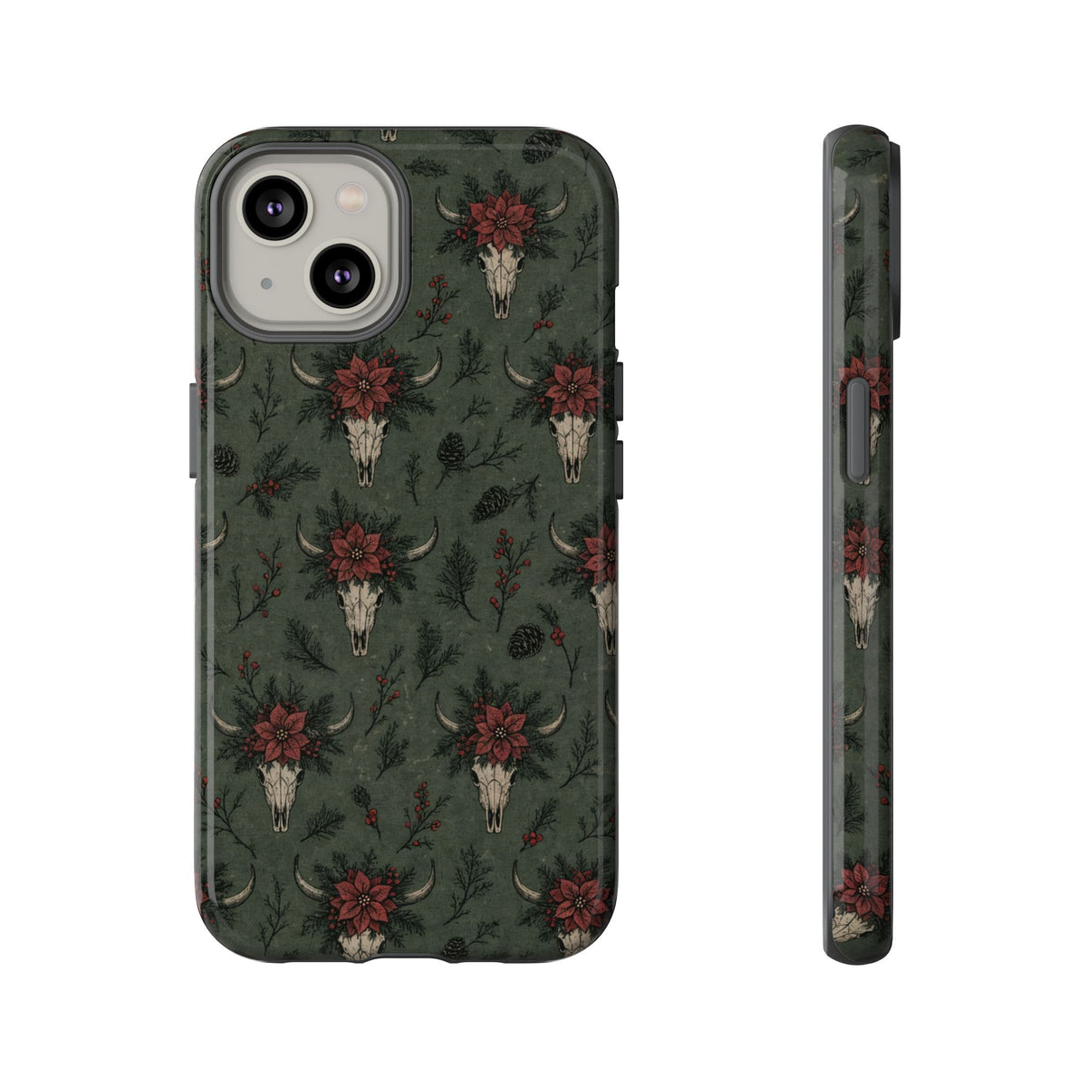 Inked Christmas Skull Tough Case
