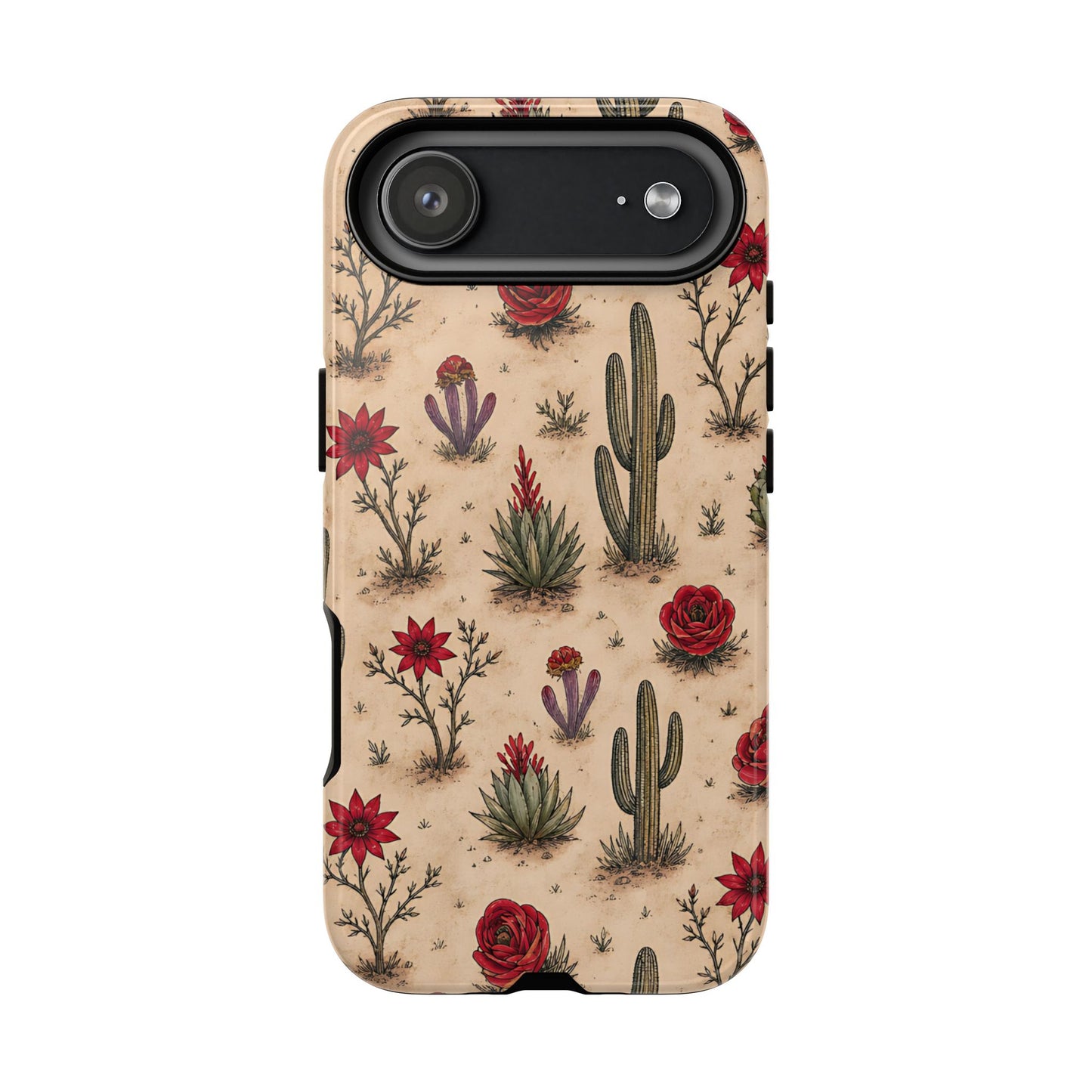 Red Bloom Desert Tough Case