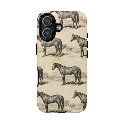 Vintage Horses Tough Case