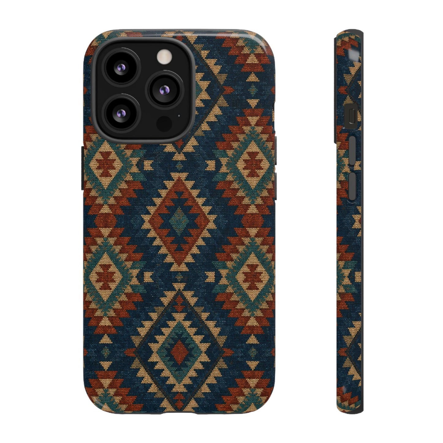 Navy Aztec Tough Case