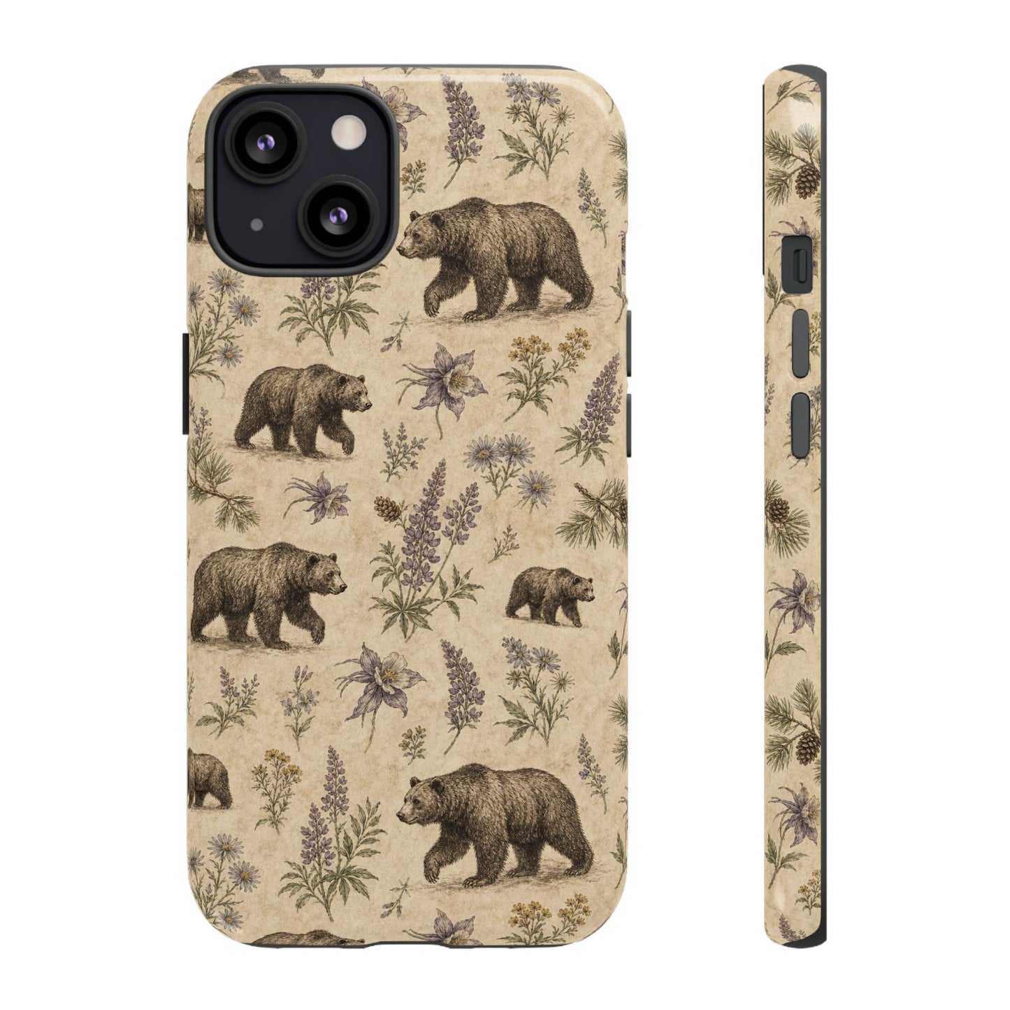 Floral Bear Tough Case