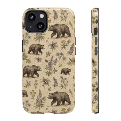 Floral Bear Tough Case