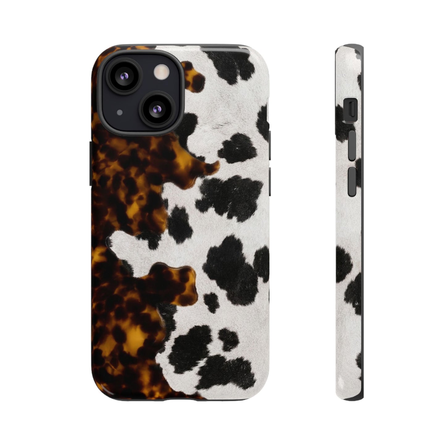 Tortoiseshell + Cowhide Tough Case