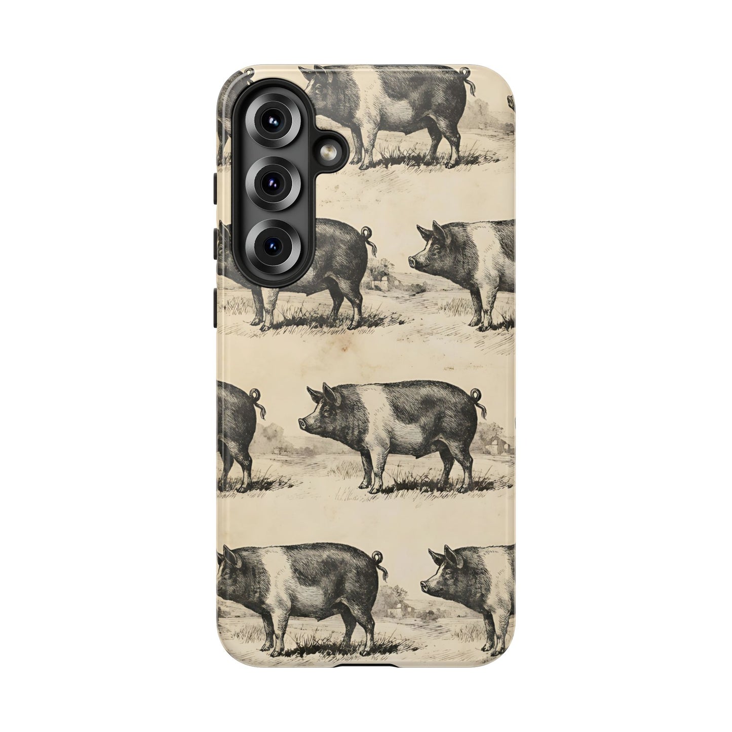 Vintage Pigs Tough Case