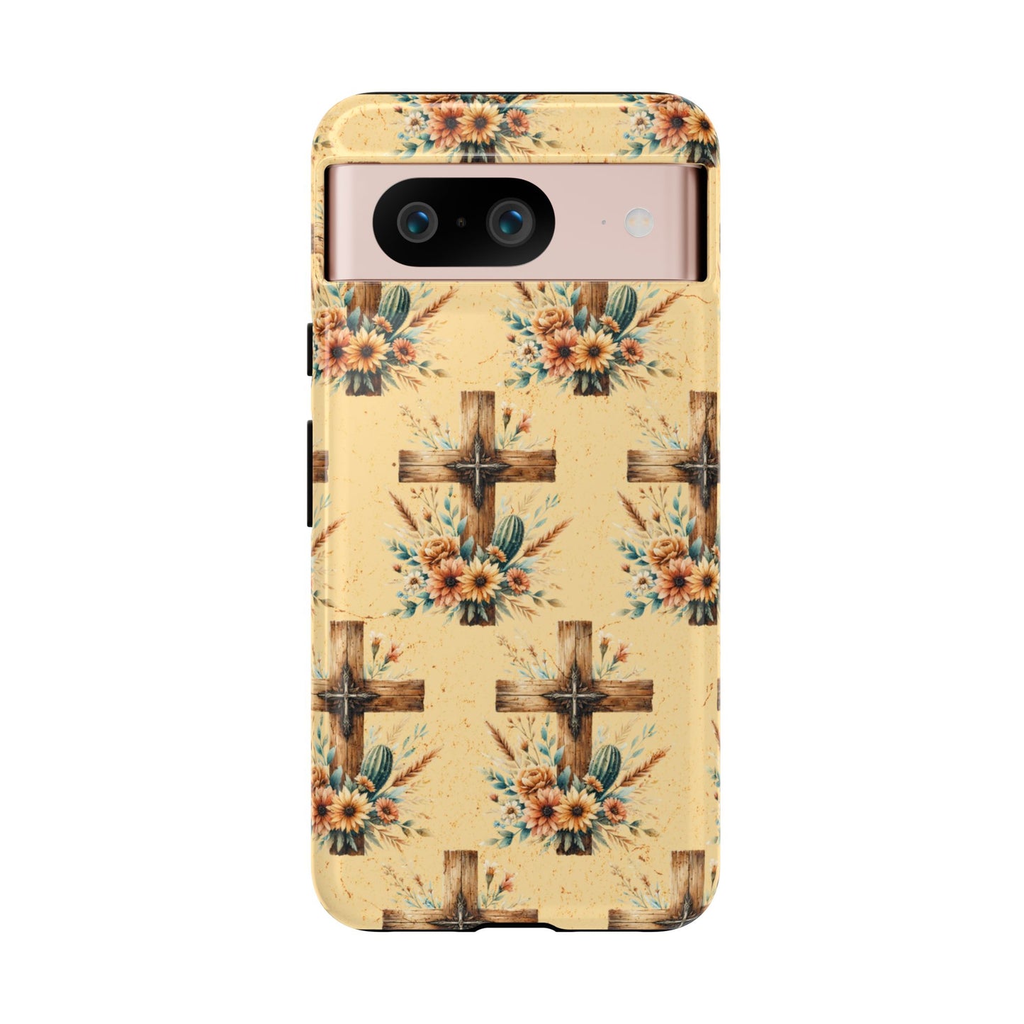 Floral Crosses Tough Case