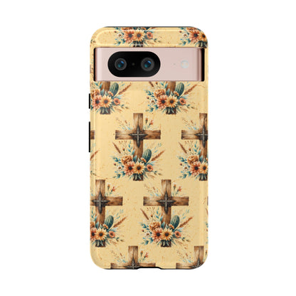 Floral Crosses Tough Case