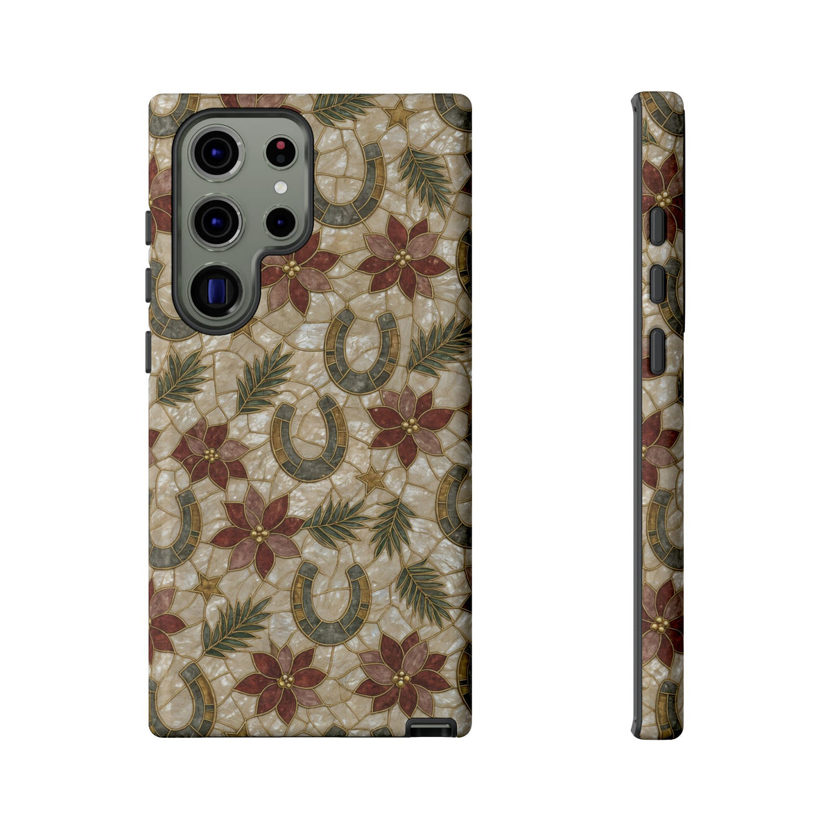 Pearl Horseshoe Poinsettia Tough Case