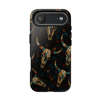 Stained Bull Skull Tough Case