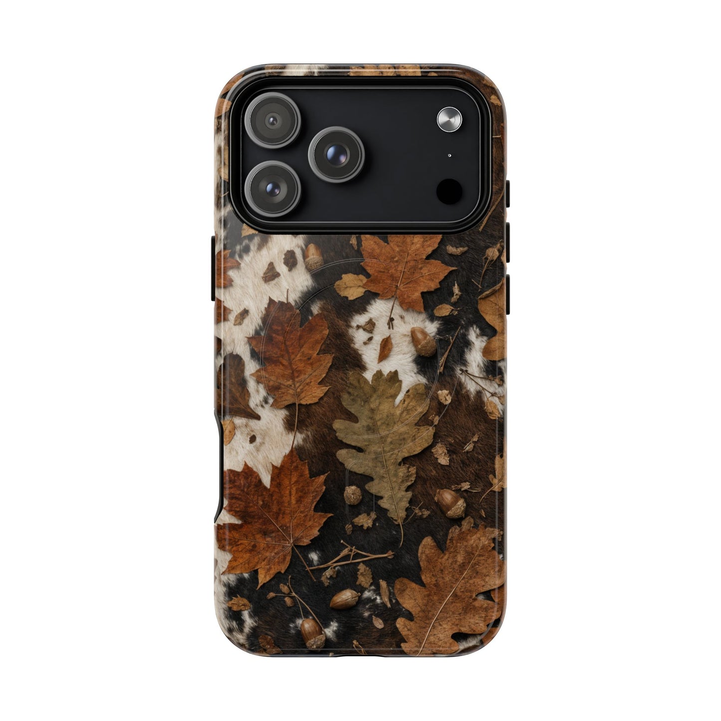 Cowhide Oak Magnetic Case