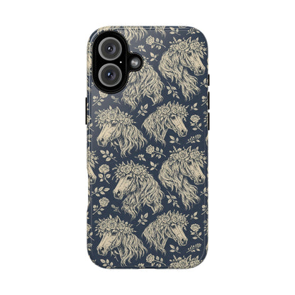 Floral Horses Tough Case
