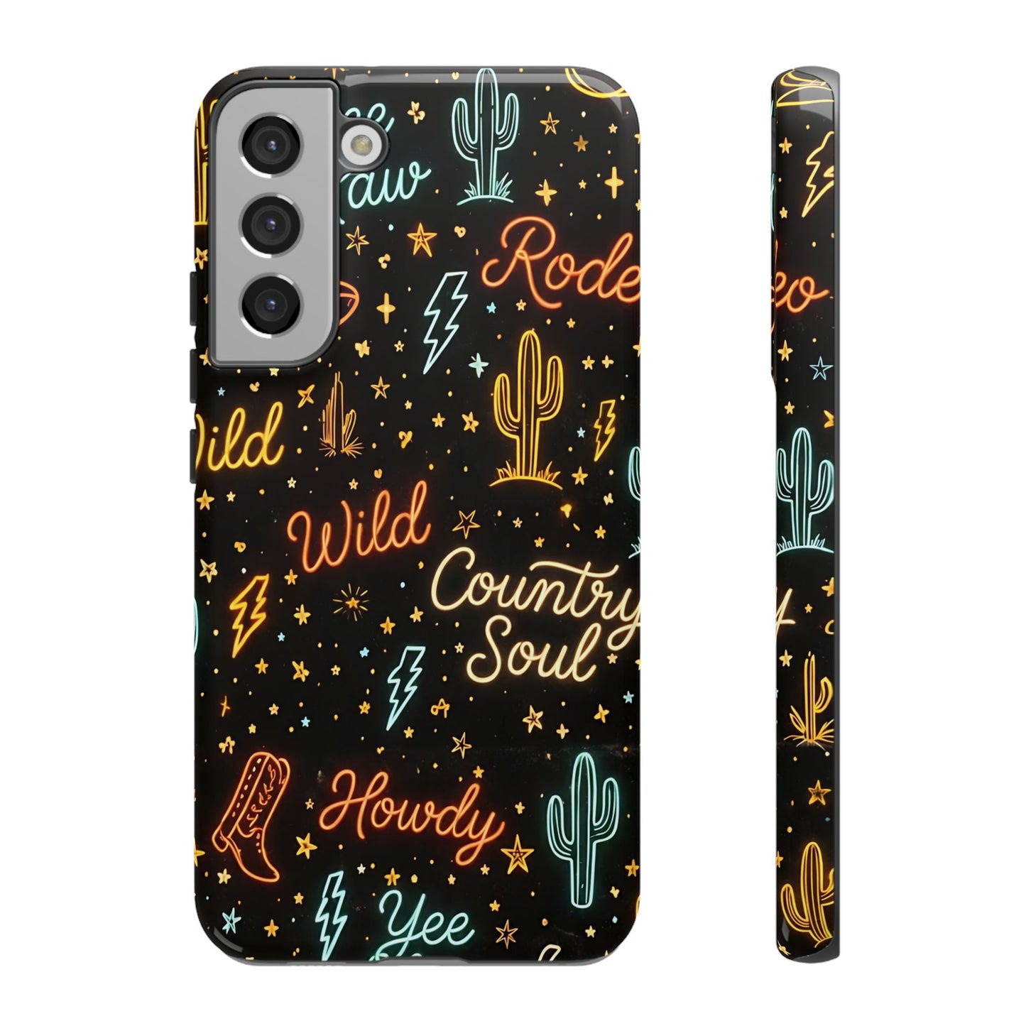 Neon Western Script Tough Case