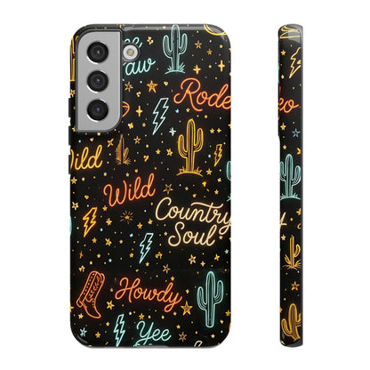 Neon Western Script Tough Case